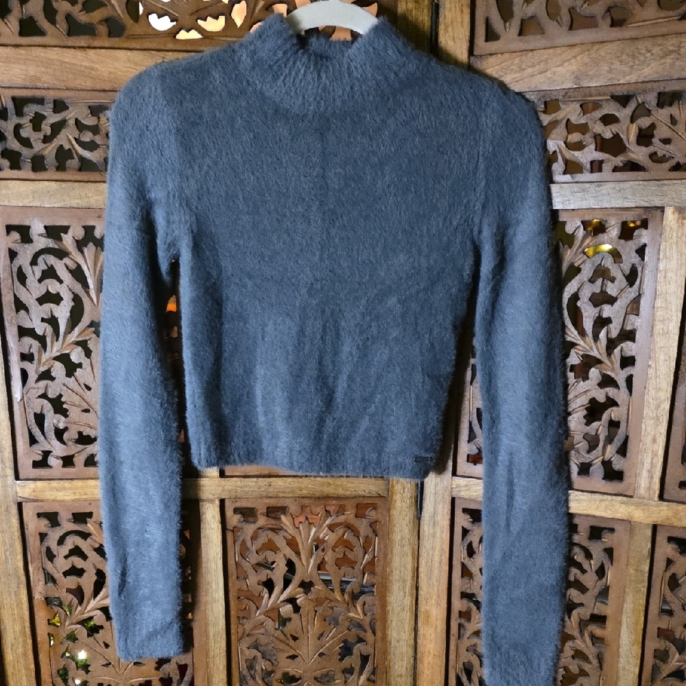 Hollister Charcoal Turtleneck Sweater